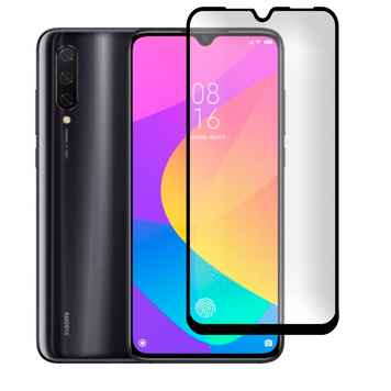Защитное стекло МАТОВОЕ для телефона Xiaomi Mi 9 Lite противоударное полноэкранное на сяоми ми 9 лайт черное 0039075 фото