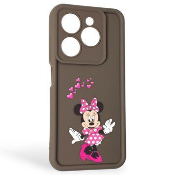 Чохол силіконовий Soft Touch з 3D принтом чарівна мінні маус для TECNO Spark Go 2024 (BG6) коричневий (Повний захист камери) 0050330 фото