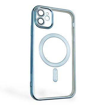 Чохол для Apple iPhone 11 з лінзами на камері з MagSafe на айфон 11 блакитний 0034358 фото