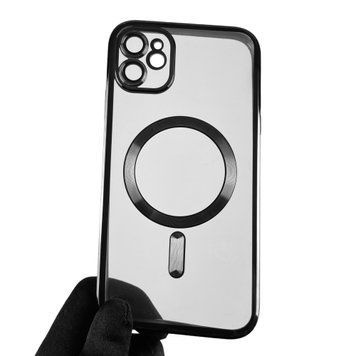 Чохол для Apple iPhone 11 із лінзамі для камери з магнітом магсейф на айфон 11 чорний 0002784 фото