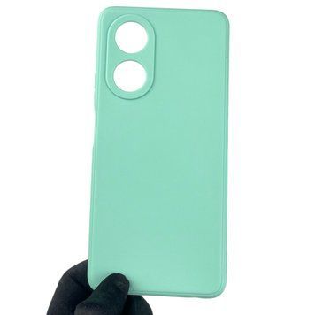 Чехол для OPPO A58 4G с квадратными гранями с защитой камеры на оппо а58 4г мятный 0012428 фото