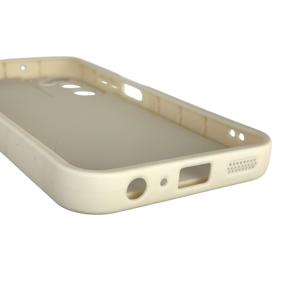 Чехол силиконовый Soft Touch с 3D принтом для Samsung Galaxy A05S (SM-A057) молочный (Полная защита камеры) 0040378 фото