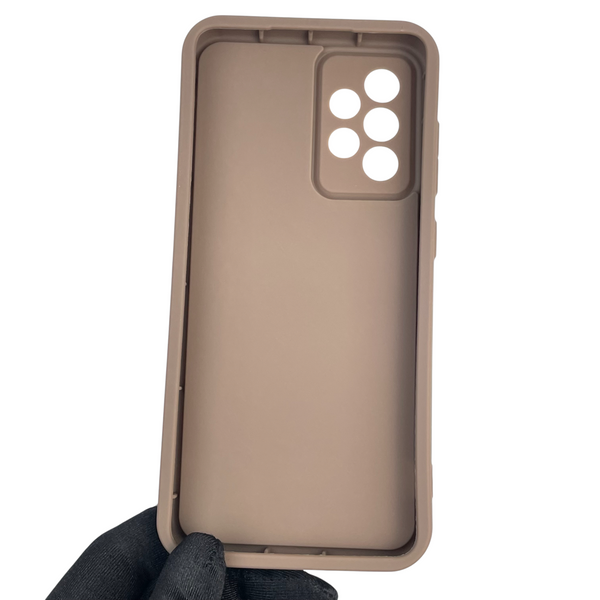 Чехол силиконовый Soft Touch для Samsung Galaxy A52s (SM-A528F) коричневый (Полная защита камеры) 0039679 фото