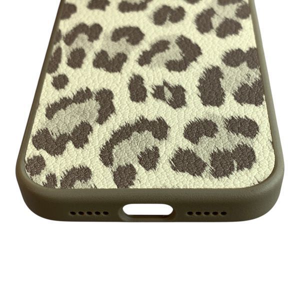 Чехол Kajsa Glamorous Leopard для iPhone 18 Pro бежевый Desert (MagSafe, металлическое кольцо камеры, премиум) 0062108 фото