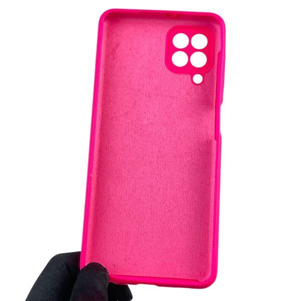 Чехол для Samsung Galaxy M32 4G (SM-M325F) силиконовый с микрофиброй нескользящий на самсунг м32 4г малиновый 0032147 фото