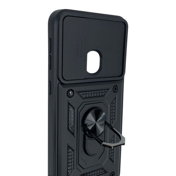 Чехол противоударный для Samsung Galaxy M31 (SM-M315F) с магнитной пластиной со шторкой на камере черный 0050721 фото