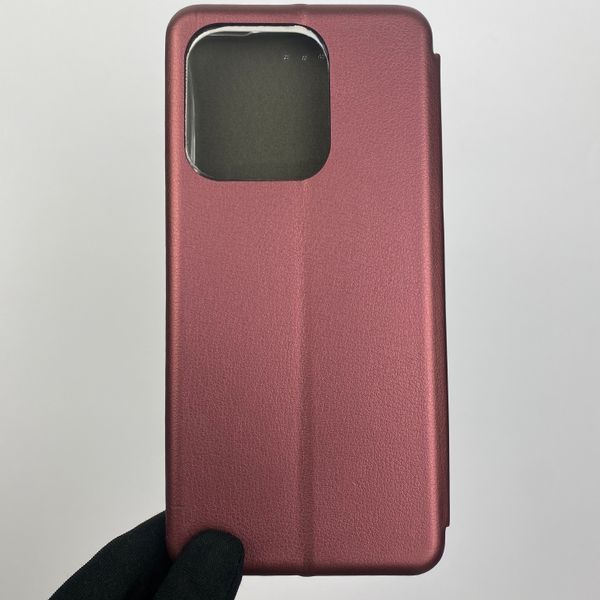 Чохол-книжка для TECNO Spark 10C KI5m з підставкою на техно спарк 10с бордова 0000851 фото