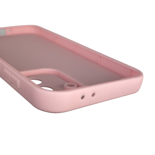 Чехол силиконовый Soft Touch с 3D принтом Майнкрафт для Samsung Galaxy A56 (SM-A566B) розовый (Полная защита камеры) 0041283 фото
