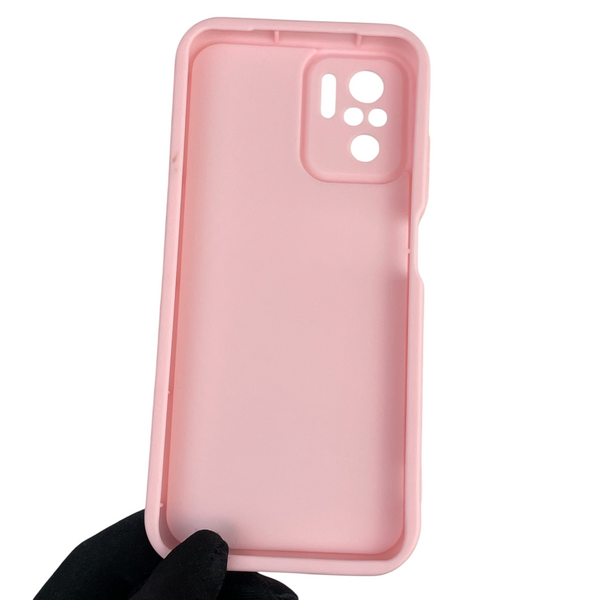 Чехол силиконовый Soft Touch с 3D принтом для Xiaomi Redmi Note 10 розовый (Полная защита камеры) 0042292 фото