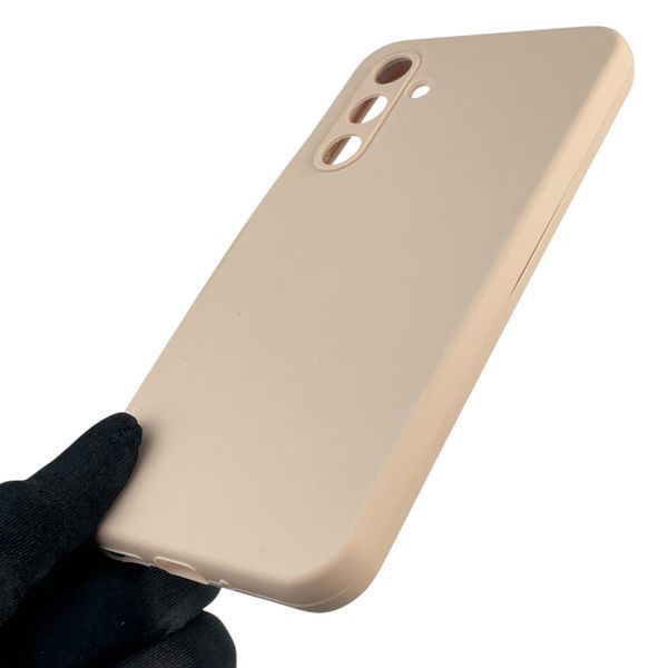 Чохол для Samsung Galaxy A54 5G (SM-A546E) силіконовий з мікрофіброю нековзний на самсунг а54 5г пудровий 0032067 фото