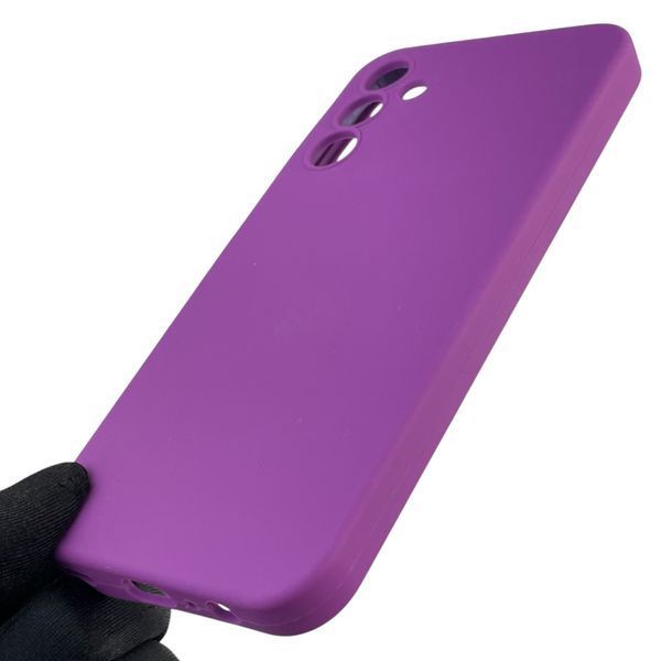 Чехол для Samsung Galaxy A15 (SM-A155M) силиконовый с микрофиброй нескользящий на самсунг а15 фиолетовый 0031839 фото
