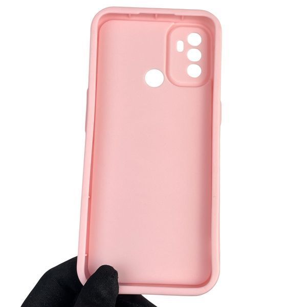 Чехол силиконовый оригинальный Soft Touch с 3D принтом злой котик для Oppo A53 розовый (Полная защита камеры) 0046262 фото