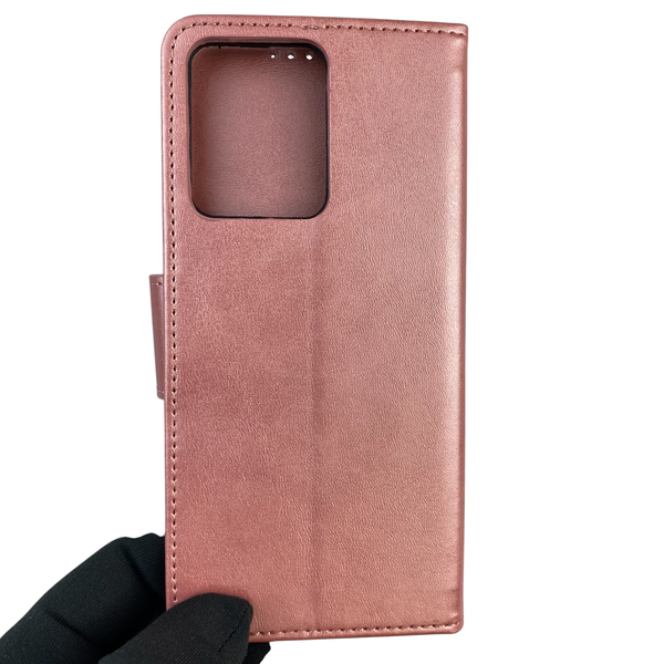 Чохол-книжка для телефона Xiaomi Redmi Note 12 4G шкіряна з магнитною застібкою на сяомі редмі нот 12 4г рожева 0025402 фото
