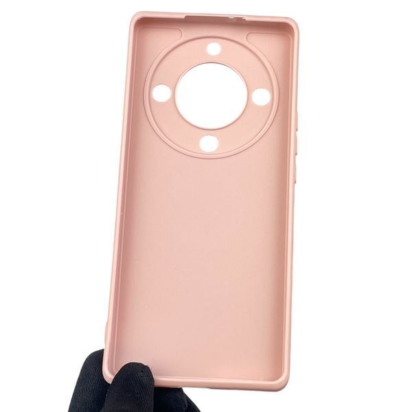 Чехол для Huawei Honor Magic 5 Lite 5G с квадратными гранями с защитой камеры на хонор меджик 5 лайт пудровый 0012335 фото