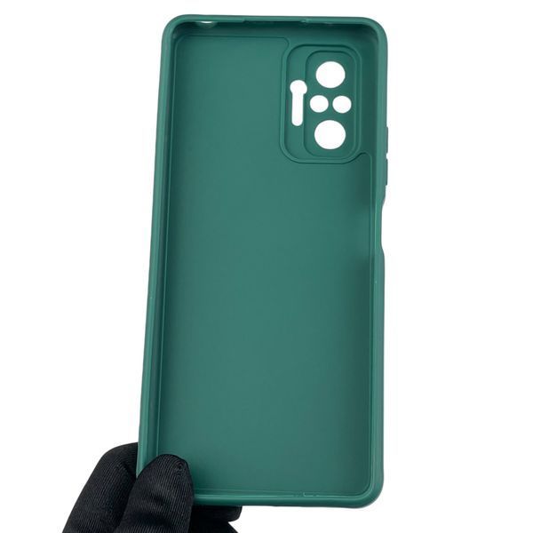 Чехол для Xiaomi Redmi Note 10 Pro с квадратными гранями с защитой камеры на сяоми редми нот 10 про зелёный 0012780 фото