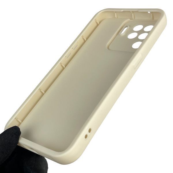 Чехол силиконовый оригинальный Soft Touch с 3D принтом смешного теда мишки для Oppo Reno 5 Lite молочный (Полная защита камеры) 0048484 фото