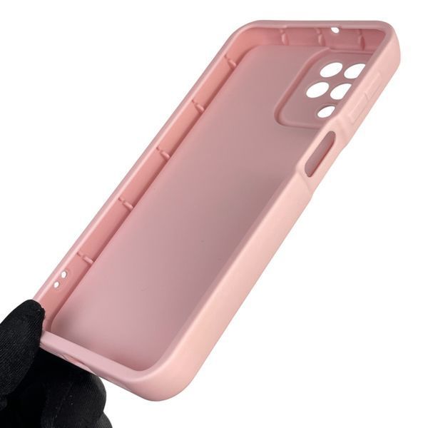 Чехол силиконовый оригинальный Soft Touch с 3D принтом волшебной минни маус для Samsung Galaxy A22 4G (SM-A225F) пудровый (Полная защита камеры) 0049721 фото