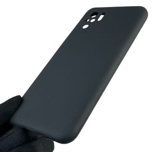 Чохол для Xiaomi POCO M5s силіконовий з мікрофіброю нековзний на сяомі поко м5с чорний 0032497 фото