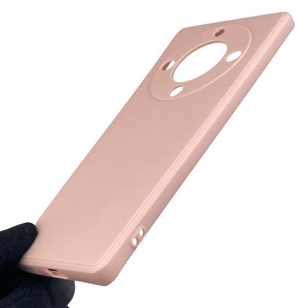 Чехол для Huawei Honor Magic 5 Lite 5G с квадратными гранями с защитой камеры на хонор меджик 5 лайт пудровый 0012335 фото