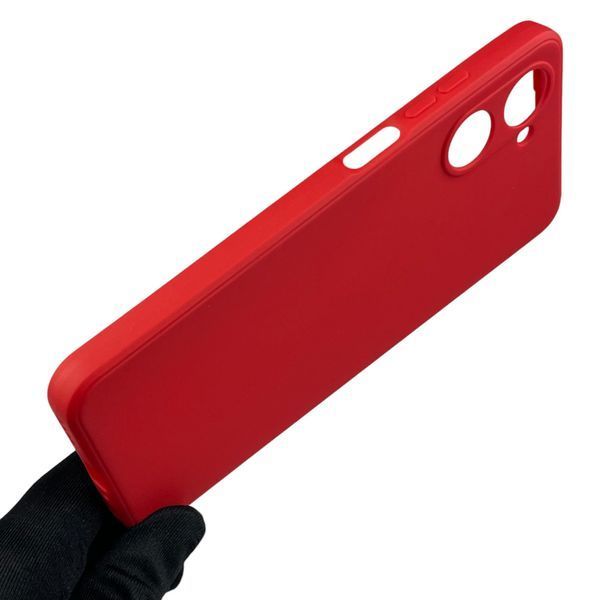 Чехол для Realme 10 4G с квадратными гранями с защитой камеры на реалми 10 4г красный 0012478 фото