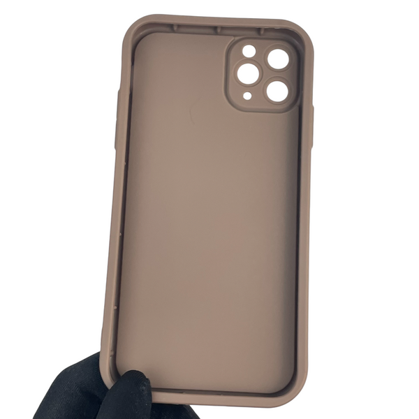 Чохол силіконовий Soft Touch з 3D принтом для Apple iPhone 11 Pro Max коричневий (Повний захист камери) 0040217 фото