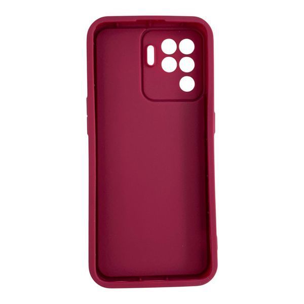 Чохол силіконовий Soft Touch для Oppo Reno 5 Lite бордовий (Повний захист камери) 0054290 фото