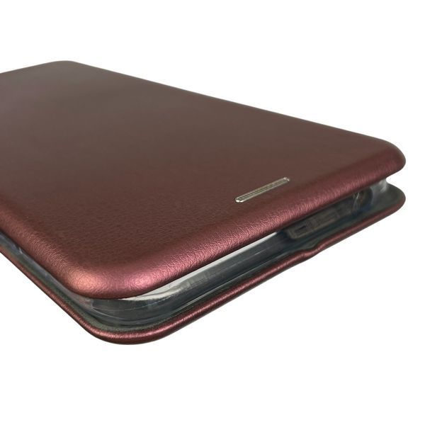 Чохол-книжка для Xiaomi Redmi 12C з підставкою на сяомі редмі 12с бордова 0002065 фото