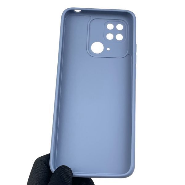 Чохол для Xiaomi POCO C40 з квадратними гранями із захистом камери на сяомі поко с40 блакитний 0012730 фото