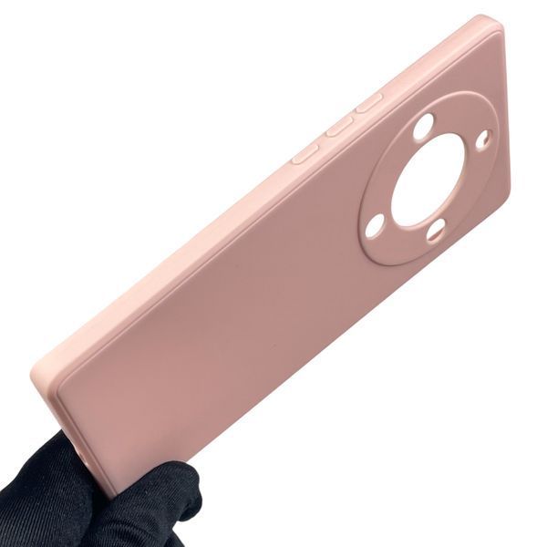 Чехол для Huawei Honor Magic 5 Lite 5G с квадратными гранями с защитой камеры на хонор меджик 5 лайт пудровый 0012335 фото