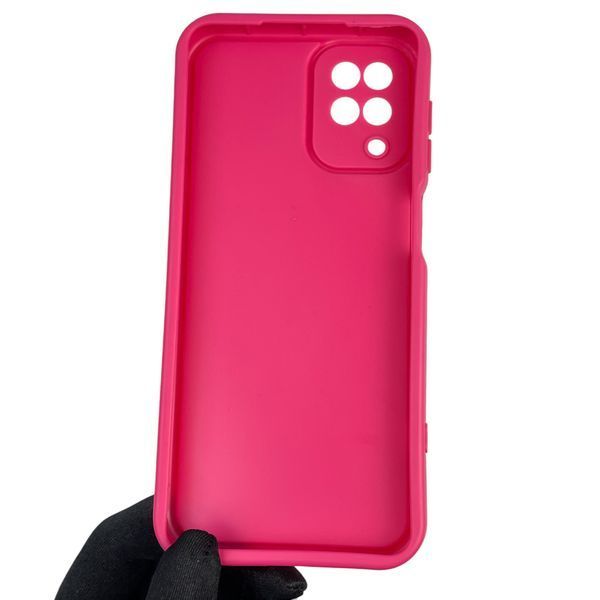 Чохол силіконовий оригінальний Soft Touch з 3D принтом злого кота для Samsung Galaxy M12 (SM-M127F) малиновий (Повний захист камери) 0046363 фото