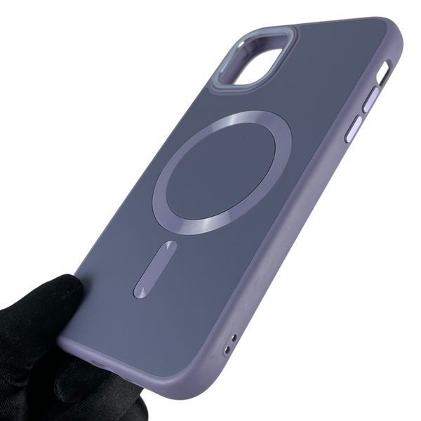 Чохол для Apple iPhone 11 шкіряний з MagSafe з мікрофіброю на айфон 11 лавандовий 0000246 фото
