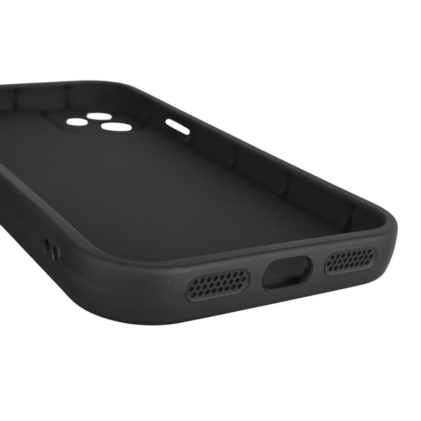 Чехол силиконовый оригинальный Soft Touch с 3D принтом милый мишка для Apple iPhone 11 черный (Полная защита камеры) 0043193 фото