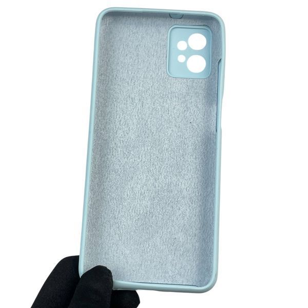 Чохол для Motorola Moto G32 (PAUU0013RS) силіконовий з мікрофіброю нековзний на моторола г32 блакитний 0031780 фото