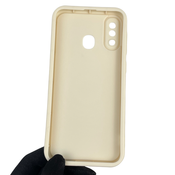 Чохол силіконовий Soft Touch з 3D принтом для Samsung Galaxy A30 (SM-A305F) молочний (Повний захист камери) 0040442 фото