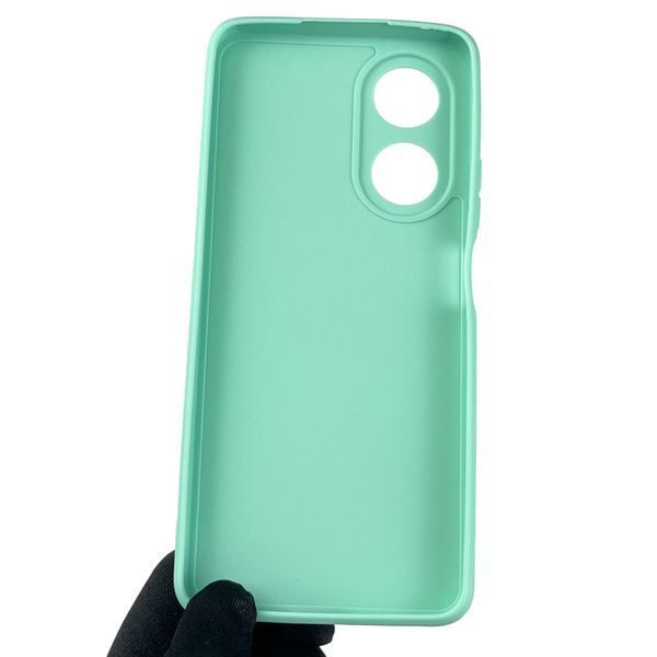 Чехол для OPPO A58 4G с квадратными гранями с защитой камеры на оппо а58 4г мятный 0012428 фото