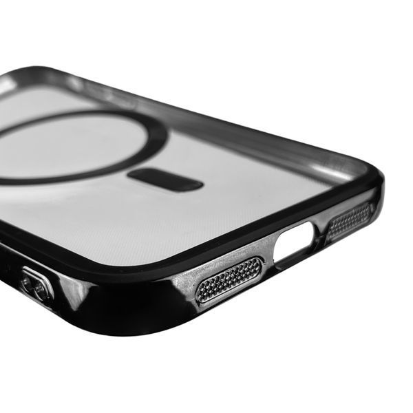 Чехол для Apple iPhone 11 с линзами для камеры с магнитом магсейф на айфон 11 чёрный 0002784 фото