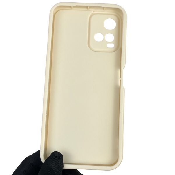 Чохол силіконовий оригінальний Soft Touch з 3D принтом чарівна мінні маус для Vivo Y21 молочний (Повний захист камери) 0049872 фото