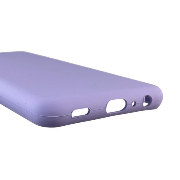 Чехол для Samsung Galaxy M22 4G (SM-M225F) силиконовый с микрофиброй нескользящий на самсунг м22 4г сиреневый 0032134 фото