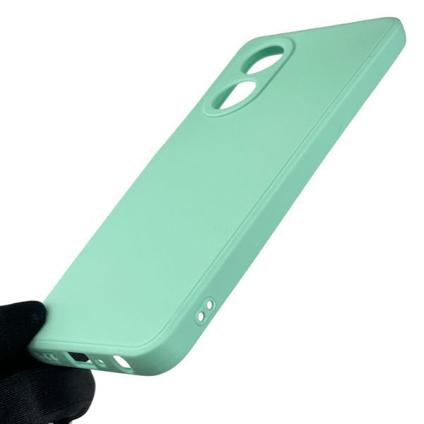 Чехол для OPPO A58 4G с квадратными гранями с защитой камеры на оппо а58 4г мятный 0012428 фото