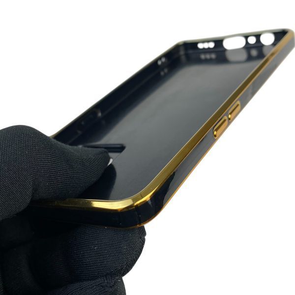 Чехол для Oppo Reno 7 4G с кольцом MagSafe с золотой окантовкой на оппо рено 7 черный gs1 0022234 фото