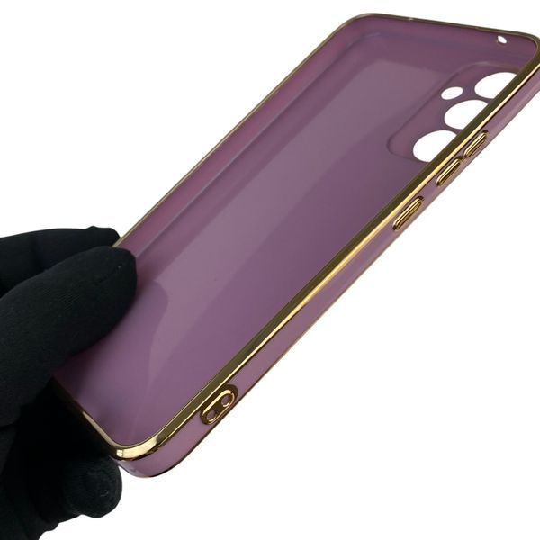 Чехол для Samsung Galaxy A34 5G SM-A346E с защитой камеры с золотой окантовкой на самсунг а34 черничный gs1 0019753 фото