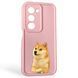 Чехол силиконовый Soft Touch с 3D принтом мема сибу для Xiaomi Redmi 15 5G Global розовый (Полная защита камеры) 0048146 фото 1