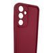 Чехол силиконовый Soft Touch для Samsung Galaxy S25 Plus бордовый (Полная защита камеры) 0054170 фото 3