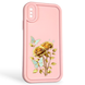Чохол силіконовий Soft Touch з 3D принтом жіночим для Apple iPhone X рожевий (Повний захист камери) 0042466 фото 1