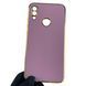 Чехол для Xiaomi Redmi Note 7 глянцевый с золотой окантовкой с защитой камеры на сяоми редми нот 7 сиреневый 0008342 фото 1