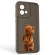 Чехол силиконовый Soft Touch с 3D принтом смешного теда мишки для Motorola Moto G84 (PAYM0011RS) коричневый (Полная защита камеры) 0049139 фото 1