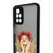 Чехол для телефона Xiaomi Redmi 10 5G с 3D принтом девушка маки колоски с высокими бортами черный 0059264 фото 4