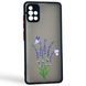 Чохол для телефона Samsung Galaxy A51 (SM-A515F) с 3D принтом лаванда з метеликами із захистом камери чорний 0059314 фото 1