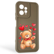 Чохол силіконовий оригінальний Soft Touch з 3D принтом милий ведмедик для Xiaomi Redmi Note 12 4G коричневий (Повний захист камери) 0043817 фото 1
